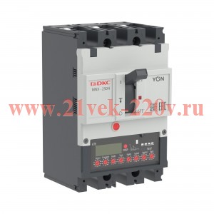 Выключатель автоматический YON pro MNX250H 3P 100А 150кА при AC415V расц. ETE DKC MNX250H3PETE0100