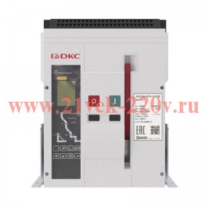 Выключатель автоматический воздушный AGS08N 3Р 800А 65кА расцепитель 3H фиксированный управление 220