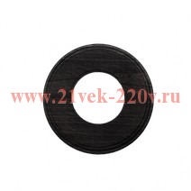 Рамка 1-м Шедель ретро кругл. дерево бук угольно-черн. Bironi BF8-610-119