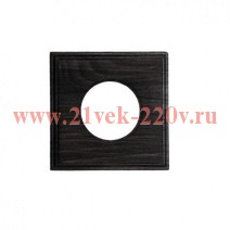 Рамка 1-м СП Шедель ретро дерево бук угольно-черн. Bironi BF4-610-119