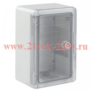 Корпус ударопрочный ЩМПп 300х200х130 IK10 IP65 прозр. дверь АБС пластик PRIZMA TOKOV ELECTRIC TKE-PZ