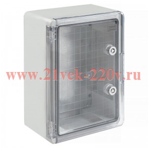 Корпус ударопрочный ЩМПп 350х250х150 IK10 IP65 прозр. дверь АБС пластик PRIZMA TOKOV ELECTRIC TKE-PZ