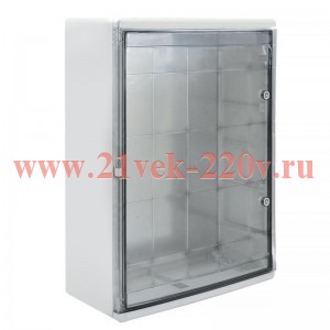 Корпус ударопрочный ЩМПп 600х500х220 IK10 IP65 прозр. дверь АБС пластик PRIZMA TOKOV ELECTRIC TKE-PZ