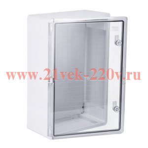 Корпус ударопрочный ЩМПп 600х400х200 IK10 IP65 прозр. дверь АБС пластик PRIZMA TOKOV ELECTRIC TKE-PZ