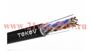 Кабель витая пара F/UTP 4х2х23AWG (0.57мм) кат.6 PE TOKOV PRO Fluke tested (м) TOKOV ELECTRIC TKP-C0