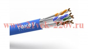 Кабель витая пара S/FTP 4х2х26 AWG PATCH кат.7 LSZH Fluke tested (м) PRO TOKOV ELECTRIC TKP-C08-SF-S