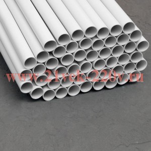 Труба гладкая ПВХ жесткая легкая d16мм сер. (дл.2м) TOKOV ELECTRIC TKE-THG-PVC-16-2-C06