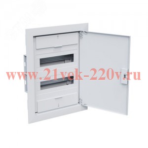 Щит встраиваемый КЭАЗ OptiBox Pro 24-VNR-IP40 24 (2x12) модулей непрозрачная белая дверца IP40