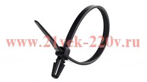 Хомут кабельный нейлоновый с анкером черн. 3.6х150 (уп.100шт) TOKOV ELECTRIC TKE-HNB-3.6-150-B/100