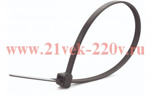 Хомут кабельный нейлоновый черн. 4.8х400 (уп.100шт) TOKOV ELECTRIC TKE-HNS-4.8-400-B/100