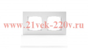 Рамка 2-м Pixel IP44 бел. TOKOV ELECTRIC TKE-PX-RM2-C01-IP44