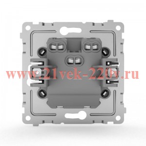 Выключатель 2-кл. СП Pixel 10А IP20 с индикатором механизм алюм. TOKOV ELECTRIC TKE-PX-V2I-C03