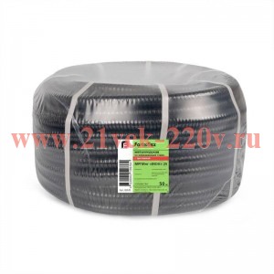 Металлорукав МРПИнг (INOX) 50 с протяжкой черн. (уп.15м) Fortisflex 104465