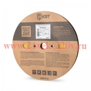Трубка термоусадочная ТТ-М-4/2 желт. (уп.100м) КВТ 102667