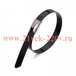 Хомут кабельный СКС-П (304) 4.6х200 черн. (уп.50шт) Fortisflex 103086
