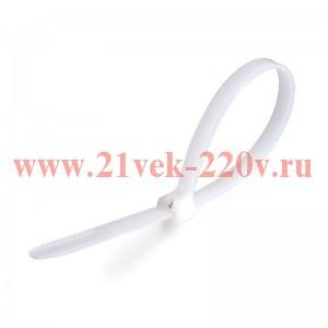 Стяжки нейлоновые КСЗ 8х400 (б) (100шт.) (Fortisflex)