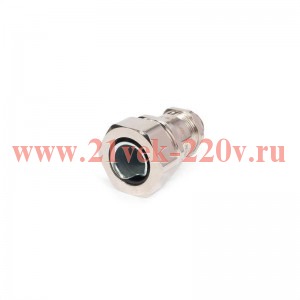 Ввод кабельный для металлорукава латунный ВК-М16(6-12мм)-МР15 Fortisflex 87946