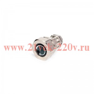 Ввод кабельный для металлорукава латунный ВК-М16(4-8мм)-МР12 Fortisflex 87945