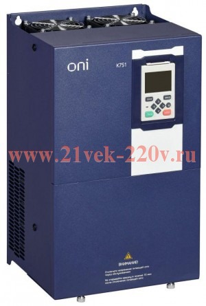Преобразователь частоты K751 380В 3Ф 30-37кВт 60-75А со встроен. тормозом ONI K751-33-3037TM