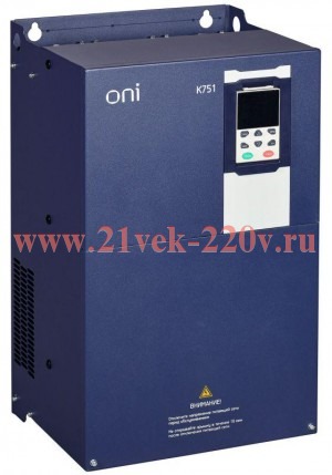Преобразователь частоты K751 380В 3Ф 45-55кВт 91-112А ONI K751-33-4555M
