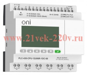 Модуль ЦПУ 4 DI 6 UI (0-10 В/DI) 2 UI (0-10 В/0-20 мА/DI) 6 RO 24В DC с Ethernet портом с экраном ПЛ