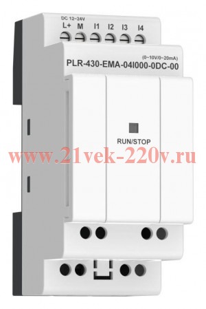Модуль расширения входов выходов 4 AI (0-20мА/0-10В) 24В DC ПЛК 430 ONI PLR-430-EMA-04I000-0DC-00