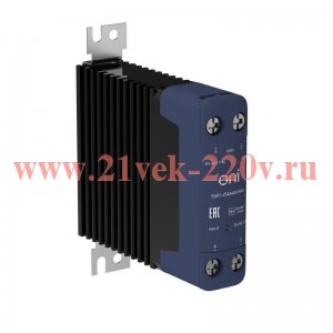 Реле твердотельное SSR1 25А 90-280В AC 24-480В AC с радиатором ONI SSR1-25AA480-RAD