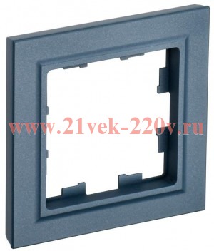 Рамка на 1 пост ИЭК BRITE маренго (РУ-1-БрМ) BR-M12-K35