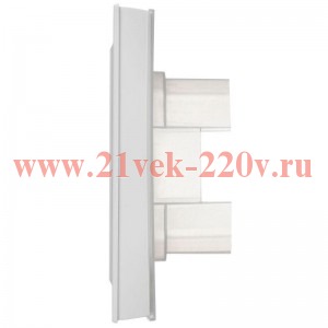 Рамка на 2 поста IP44 ИЭК BRITE арктический белый (РУ-2-БрАБ-44) BR-M22-44-K91
