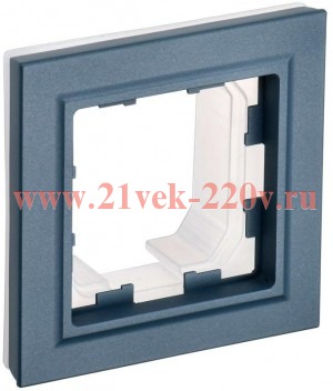 Рамка на 1 пост IP44 ИЭК BRITE маренго (РУ-1-БрМ-44) BR-M12-44-K35