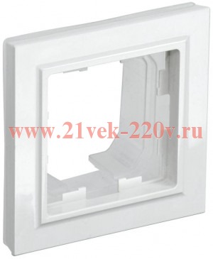 Рамка на 1 пост IP44 ИЭК BRITE белый (РУ-1-БрБ-44) BR-M12-44-K01