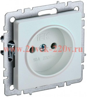 Розетка ИЭК BRITE 2P 10А жемчуг (РС10-1-0-БрЖ) BR-R10-10-K36