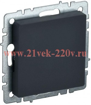 Заглушка с суппортом ИЭК BRITE графит (МЗ10-БрГ) BR-PL10-K53