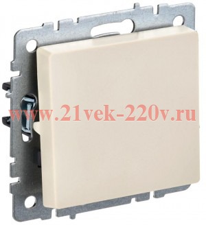Выключатель 1-клавишный ИЭК BRITE 10А бежевый (ВС10-1-0-БрКр) BR-V10-0-10-K10