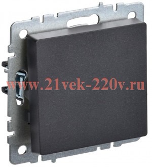 Выключатель 1-клавишный ИЭК BRITE 10А черный (ВС10-1-0-БрЧ) BR-V10-0-10-K02