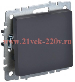 Выключатель 1-клавишный ИЭК BRITE 10А графит (ВС10-1-0-БрГ) BR-V10-0-10-K53