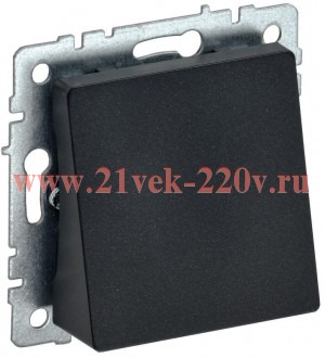 Вывод кабеля ИЭК BRITE черный (МВ10-БрЧ) BR-VK10-0-K02