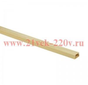 Кабель-канал ИЭК с крышкой 40х16 ПВХ сосна 2м/шт [уп.30м] Ecoline (кабельный короб) CKK11-040-016-1-K34