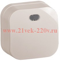 Выключатель 1-клавишный с индикацией открытой установки 10А ВС20-1-1-ХК GLORY IEK кремовый EVH11-K33-10