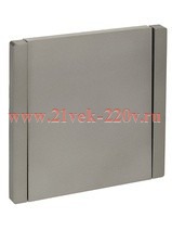Переключатель одноклавишный ИЭК FORTE&PIANO FP503 10А сталь FP-V12-0-10-1-K46