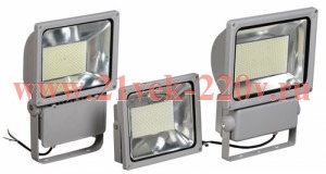 Прожектор светодиодный СДО 04-100 100W 6500K 196LED 7600Lm серый SMD IP65 IEK