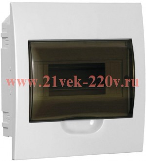 Щит встраиваемый GENERICA ЩРВ-П-8 8м прозрачная дверь IP41 IEK