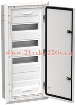 Щит металлический встраиваемый ИЭК TITAN5 ЩРв-48 48(4х12) модулей 755х365х130 IP31 белый TI5-50-V-048-31