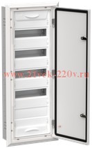 Щит металлический встраиваемый ИЭК TITAN5 ЩРв-60 60(5х12) модулей 880х365х130 IP31 белый TI5-50-V-060-31