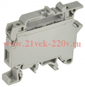 Колодка клеммная CTS-F с предохранителем 4кв.мм сер. IEK YCT14-00-K03-004