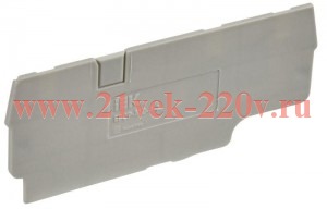 Заглушка для CP-MC 3 вывода 4кв.мм сер. IEK YCT22-00-3-K03-004-ZGL