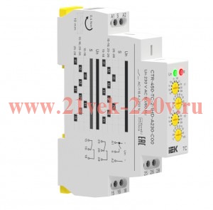 Реле циклическое TC реверс. 2 конт. 230В AC IEK CTR-450-TC-2-1HD-A230-C00