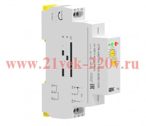 Реле задержки включения TN 1 конт. 230В AC IEK CTR-430-TN-1-10D-A230-C00