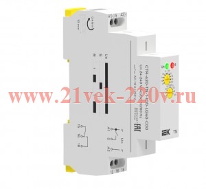 Реле задержки включения TN 1 конт. 24-240В AC/DC IEK CTR-430-TN-1-10D-U240-C00