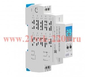 Реле времени многофункц. TM дисп. 1 конт. 230В AC ONI CTR-470-TM-1-99D-A230-CD0